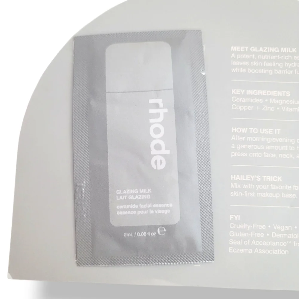 Rhode Glazing Milk Nutrient-rich Ceramide Hydration Moisturizing Sample